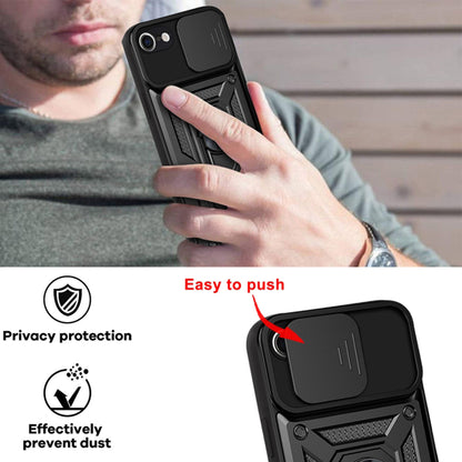 Fodral för Apple iPhone SE (2022) / SE (2020) / 8 / 7, Techsuit, CamShield, Svart