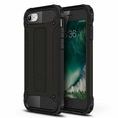 Fodral för Apple iPhone SE (2022) / SE (2020) / 8 / 7, Techsuit, Hybrid Armor, Svart