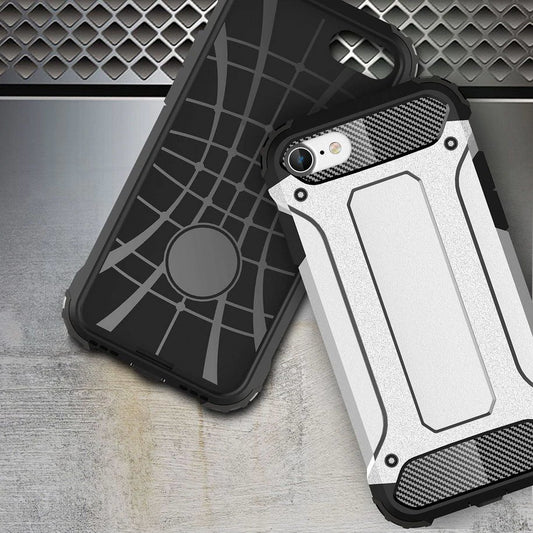 Fodral för Apple iPhone SE (2022) / SE (2020) / 8 / 7, Techsuit, Hybrid Armor, Svart