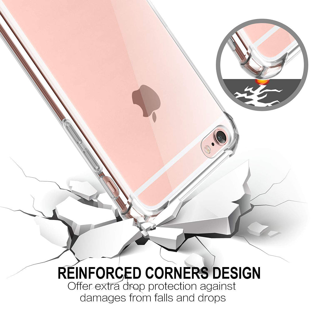 Fodral för Apple iPhone SE (2022) / SE (2020) / 8 / 7, Techsuit, Stötsäker Klar, Transparent