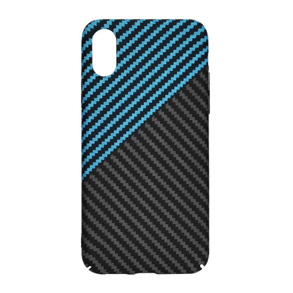 Fodral för Apple iPhone XR, Techsuit, Carbonite FiberShell, Svart Bleu