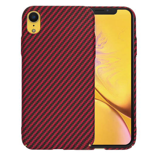 Fodral för Apple iPhone XR, Techsuit, Carbonite FiberShell, Röd