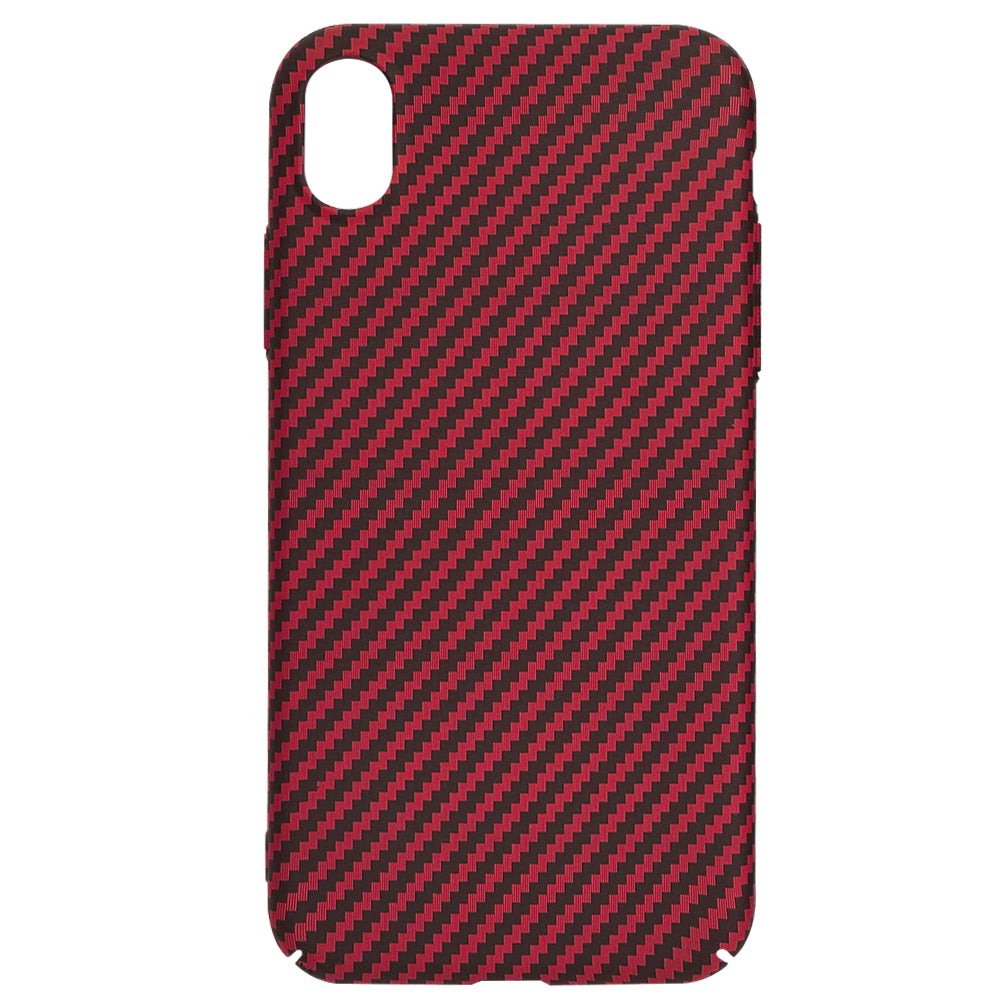 Case for Apple iPhone XR, Techsuit, Carbonite FiberShell, Red