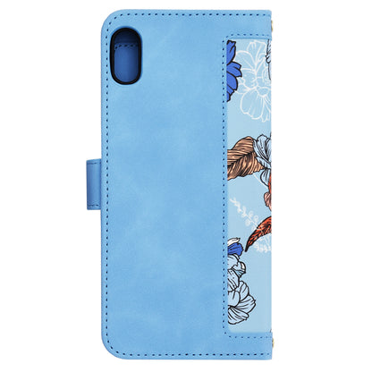 Fodral för Apple iPhone XS Max, Techsuit, FlipCraft, Blå