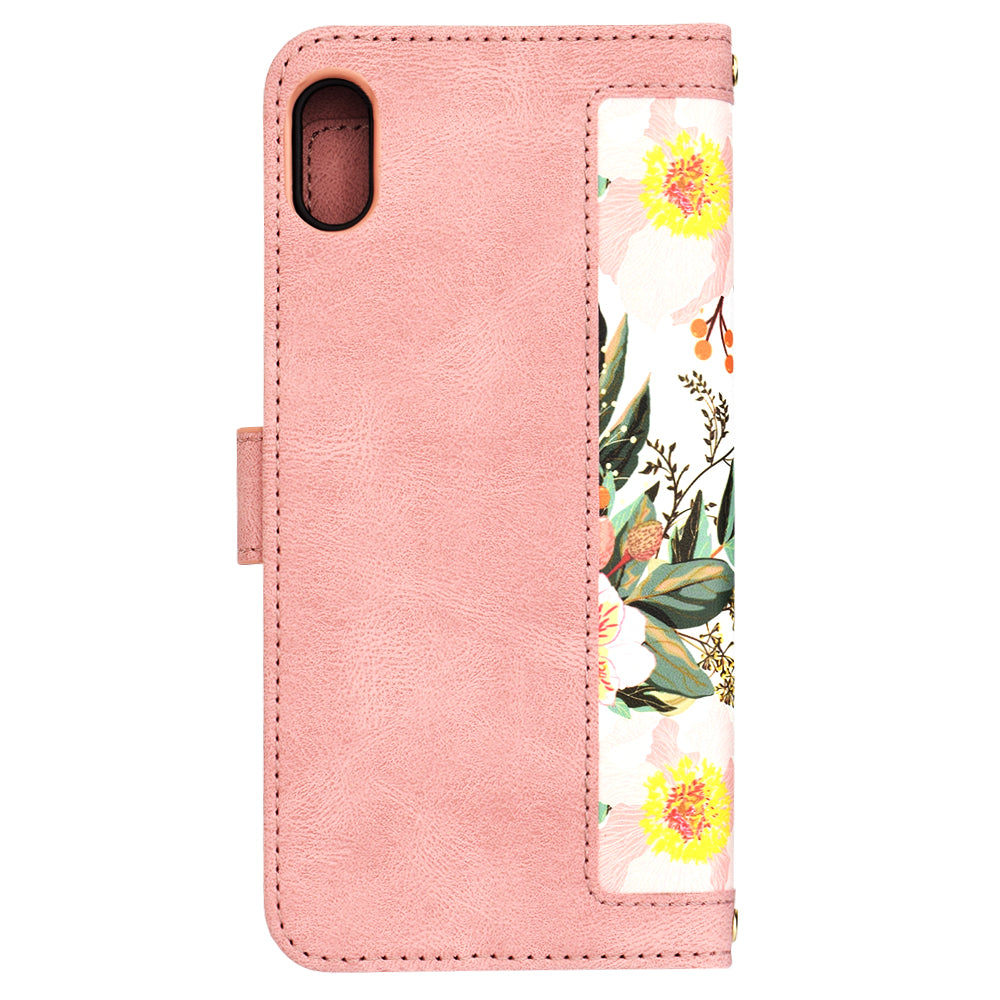 Fodral för Apple iPhone XS Max, Techsuit, FlipCraft, Rosa