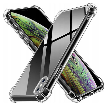 Fodral för Apple iPhone XS Max, Techsuit, stöttåligt klart, transparent
