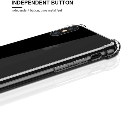 Fodral för Apple iPhone XS Max, Techsuit, stöttåligt klart, transparent