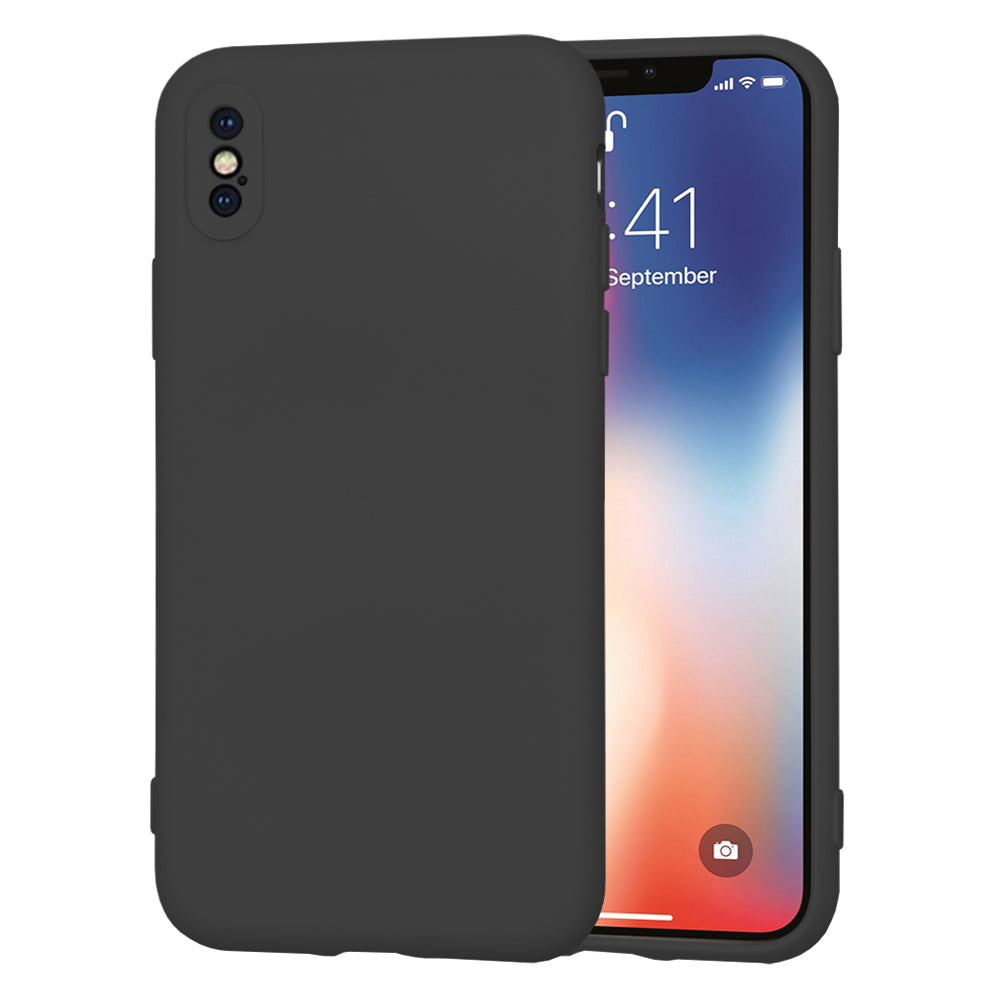 Fodral för Apple iPhone XS / X, Techsuit, SoftFlex, Svart