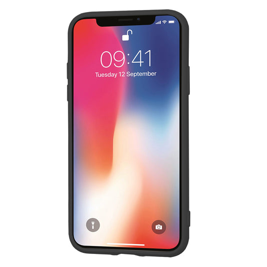 Fodral för Apple iPhone XS / X, Techsuit, SoftFlex, Svart