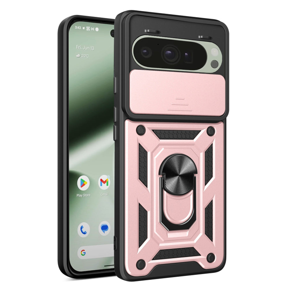 Fodral för Google Pixel 10 Pro / 10, Techsuit, CamShield, Rosa