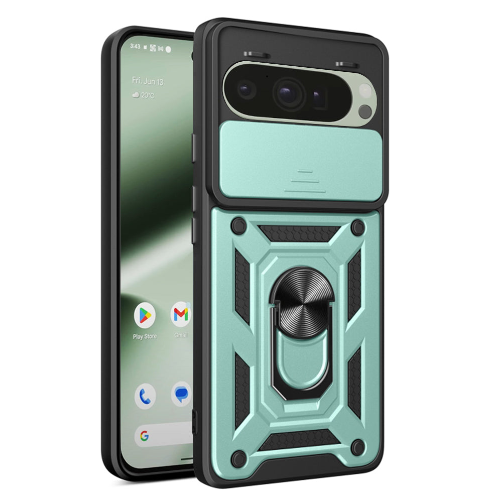 Fodral för Google Pixel 10 Pro / 10, Techsuit, CamShield, Grön