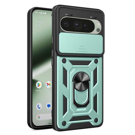 Fodral för Google Pixel 10 Pro / 10, Techsuit, CamShield, Grön