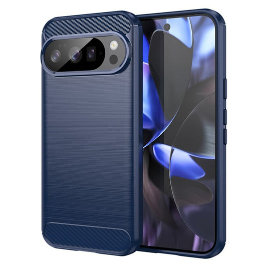 Fodral för Google Pixel 10 Pro / 10, Techsuit, Kolfiber, Blå