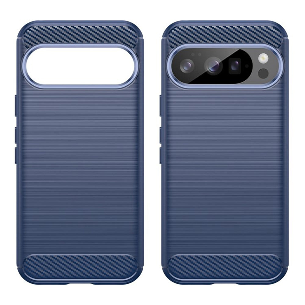 Fodral för Google Pixel 10 Pro / 10, Techsuit, Kolfiber, Blå
