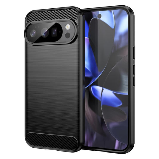 Mobilskal för Google Pixel 10 Pro / 10, Techsuit, Kolfiber, Svart