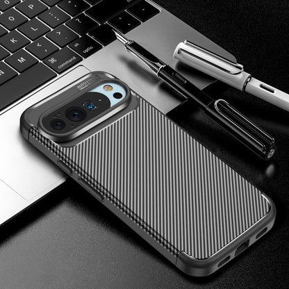 Fodral för Google Pixel 10 Pro / 10, Techsuit, CarbonFiber, Svart
