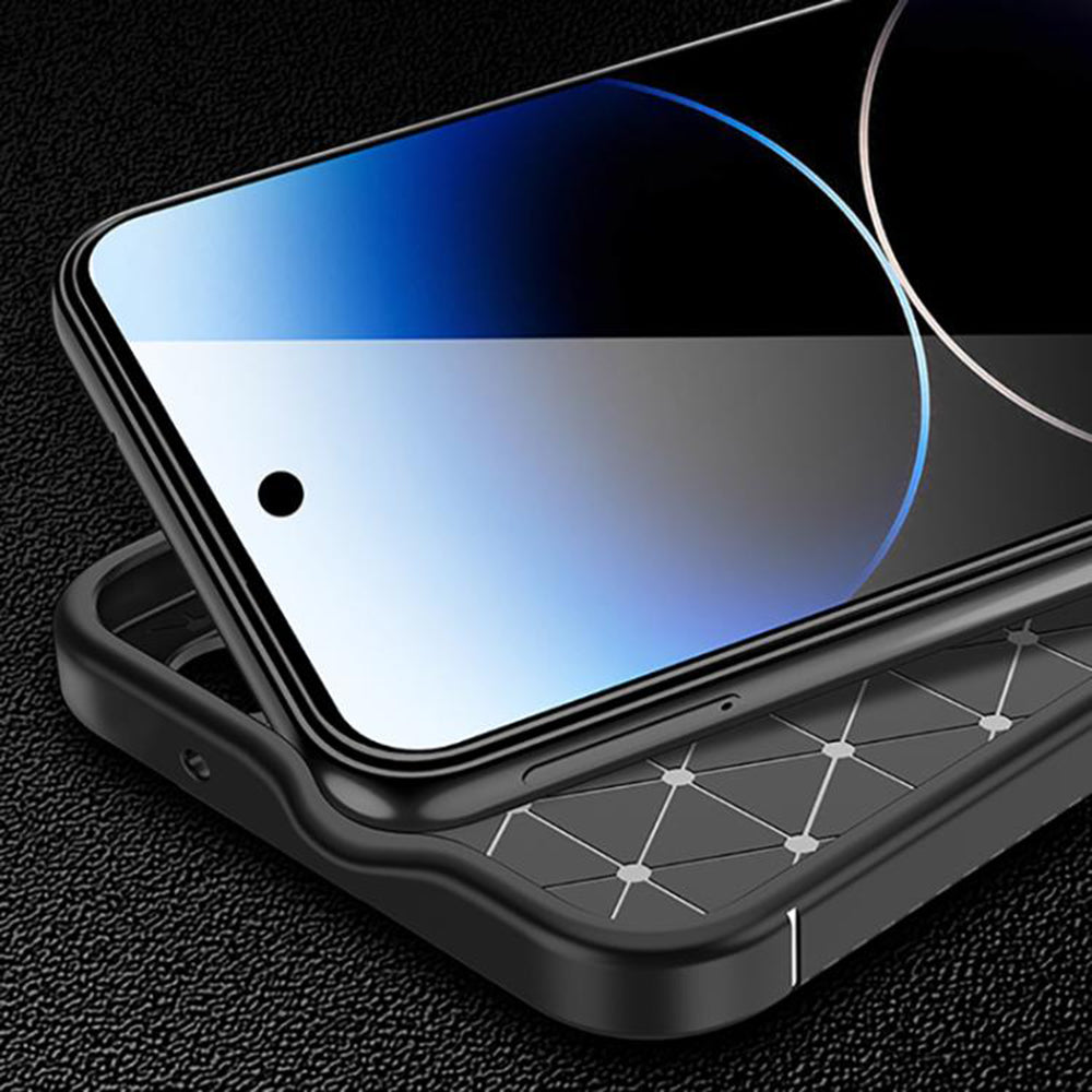 Fodral för Google Pixel 10 Pro / 10, Techsuit, CarbonFiber, Svart