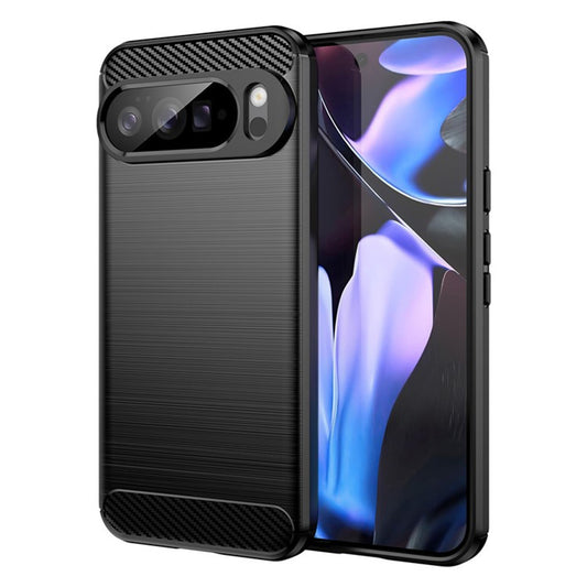 Fodral för Google Pixel 10 Pro XL, Techsuit, Kolfiber, Svart