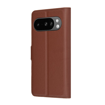 Fodral för Google Pixel 10 Pro XL, Techsuit, läderfolio, brun