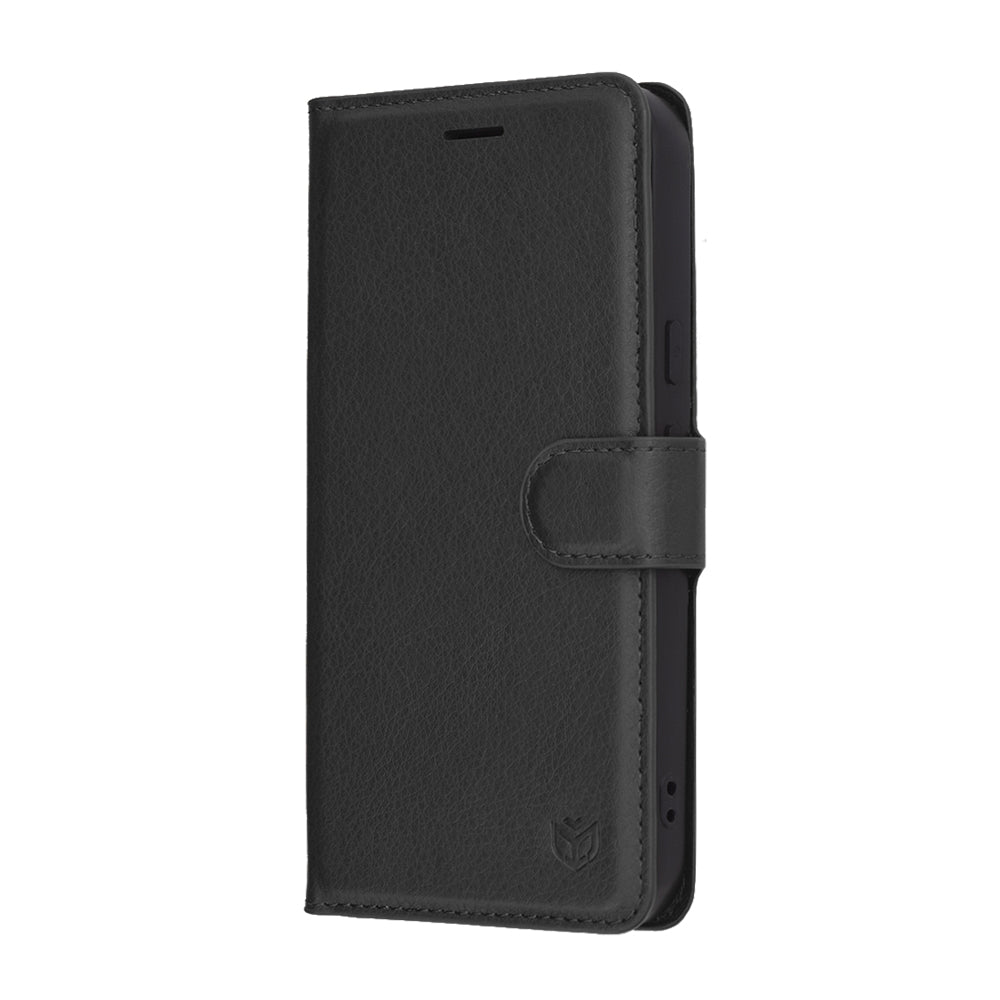 Fodral för Google Pixel 10 Pro XL, Techsuit, Leather Folio, Svart