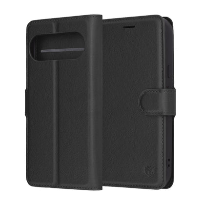 Fodral för Google Pixel 10 Pro XL, Techsuit, Leather Folio, Svart