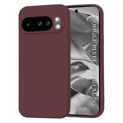 Fodral för Google Pixel 10 Pro XL, Techsuit, SoftFlex, Vinröd
