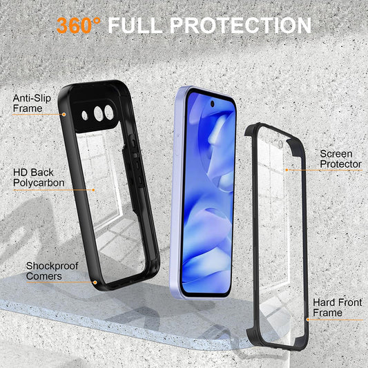 Skyddsfodral för Google Pixel 10a, Techsuit, ColorVerse 360, Svart