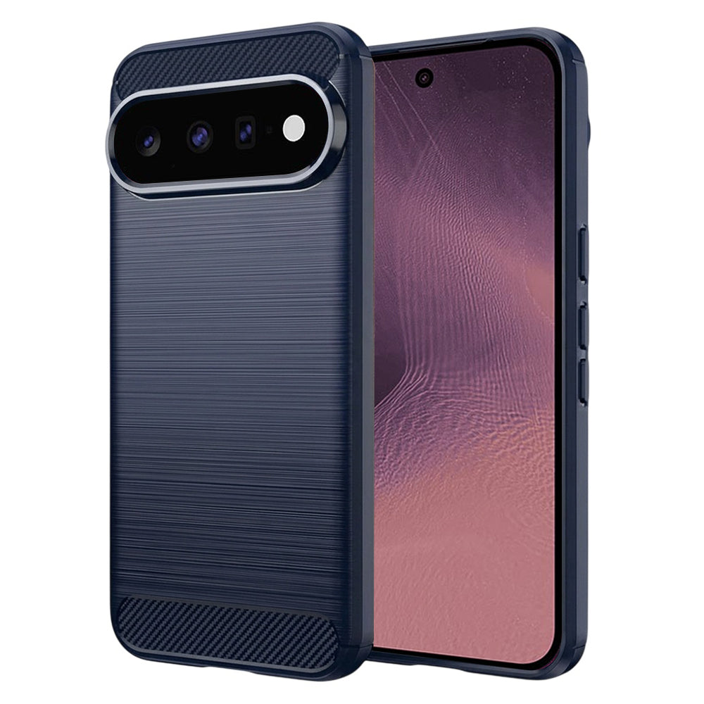 Fodral för Google Pixel 11 Pro / 11, Techsuit, Kolfiber, Blå