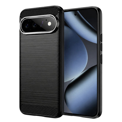 Mobilskal för Google Pixel 11 Pro / 11, Techsuit, Kolfiber, Svart