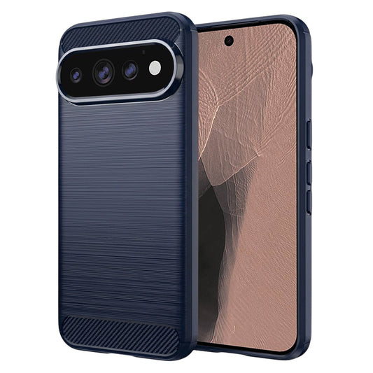Fodral för Google Pixel 11 Pro XL, Techsuit, Kolfiber, Blå