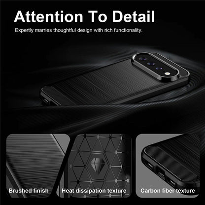 Fodral för Google Pixel 11 Pro XL, Techsuit, Kolfiber, Svart