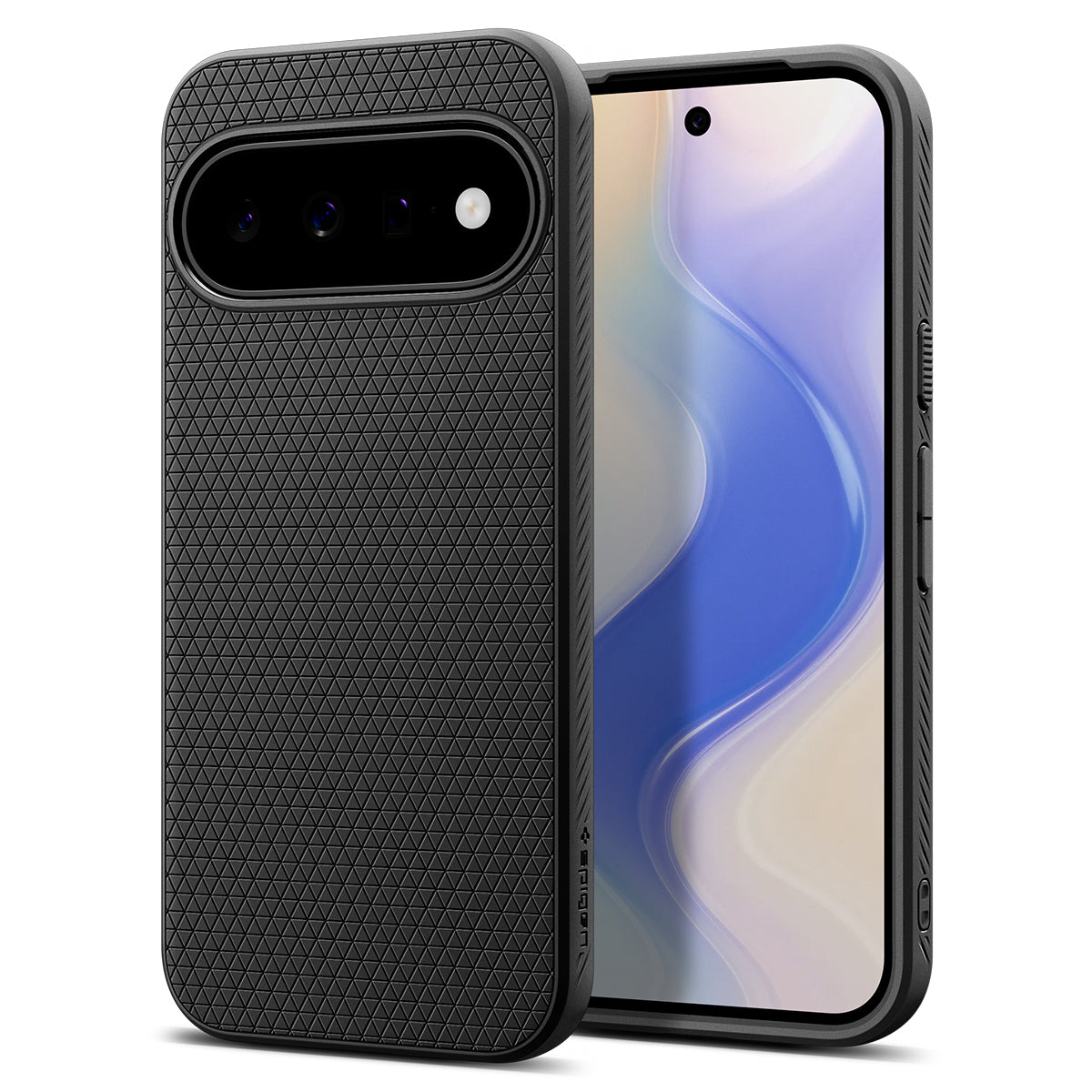 Fodral för Google Pixel 11, Spigen, Liquid Air, Matt svart ACS11438