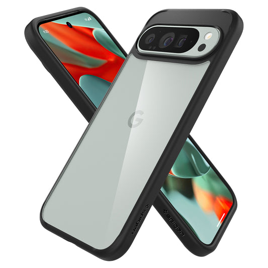 Skyddsfodral för Google Pixel 9 Pro XL, Spigen, Ultra Hybrid, Mattsvart ACS07724