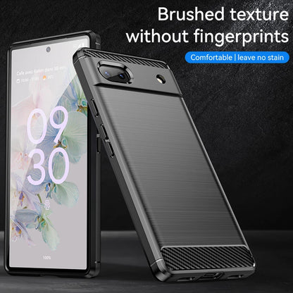 Fodral för Google Pixel 6a, Techsuit, Kolfiber, Svart