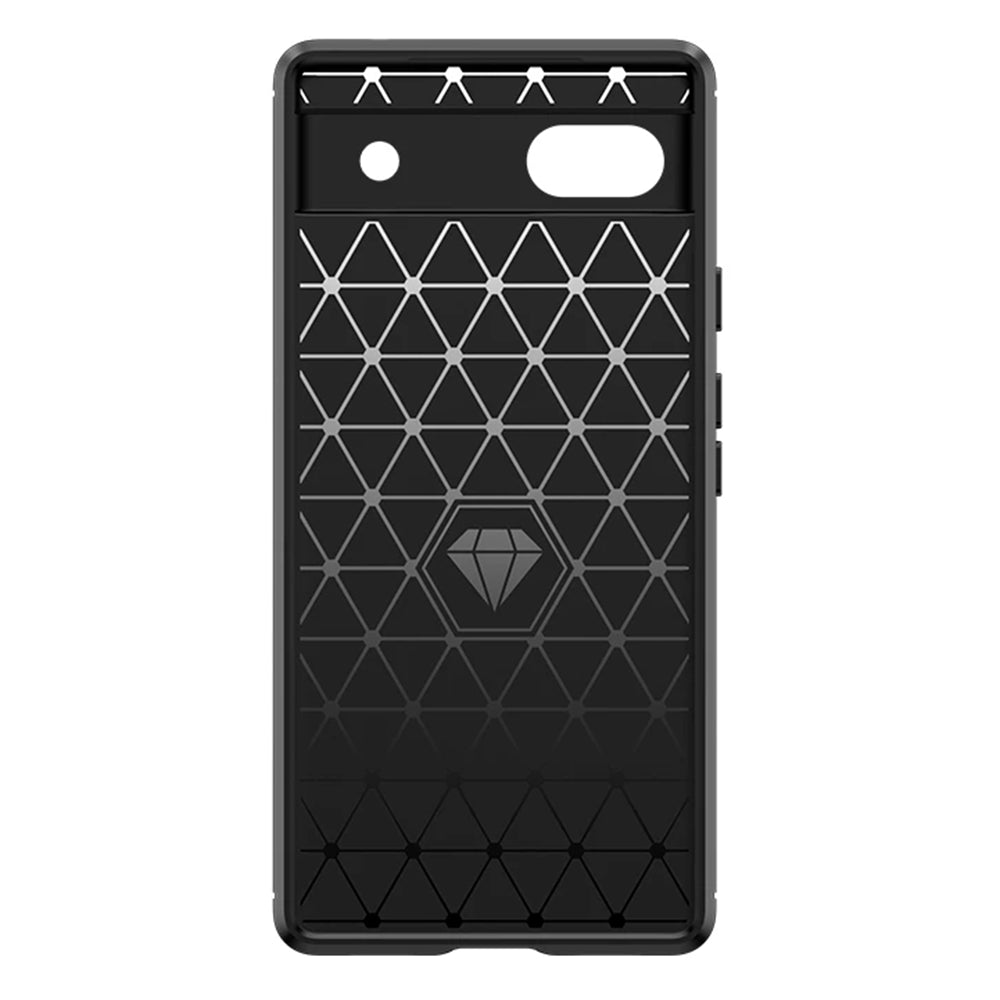 Fodral för Google Pixel 6a, Techsuit, Kolfiber, Svart