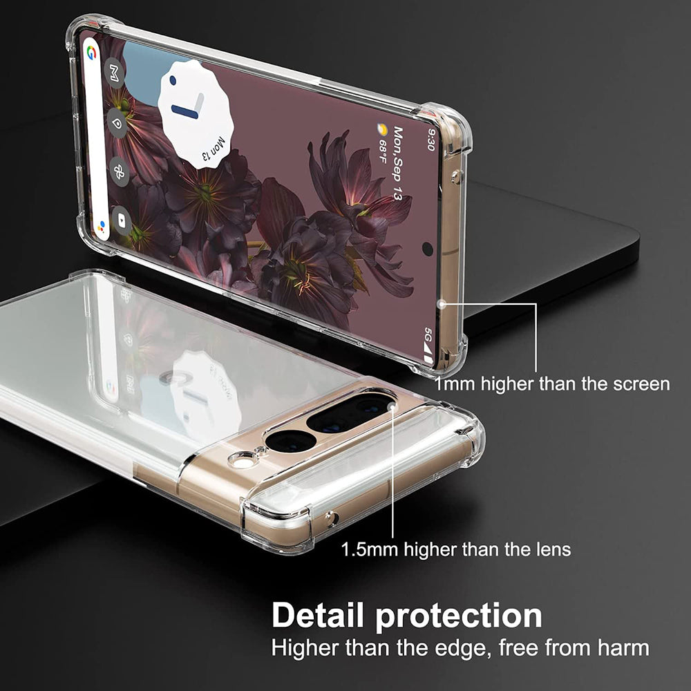 Fodral för Google Pixel 7 Pro, Techsuit, Stötsäker Klar, Transparent