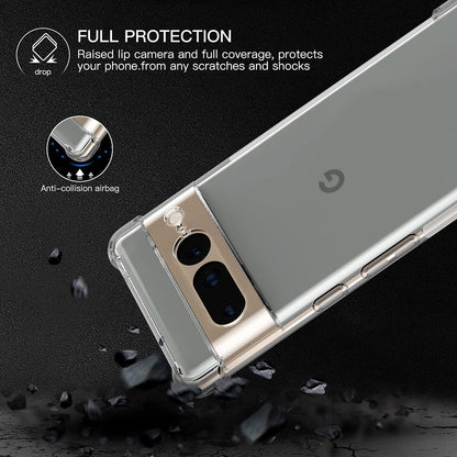 Fodral för Google Pixel 7 Pro, Techsuit, Stötsäker Klar, Transparent