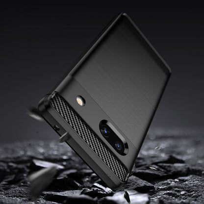 Fodral för Google Pixel 7a, Techsuit, Kolfiber, Svart