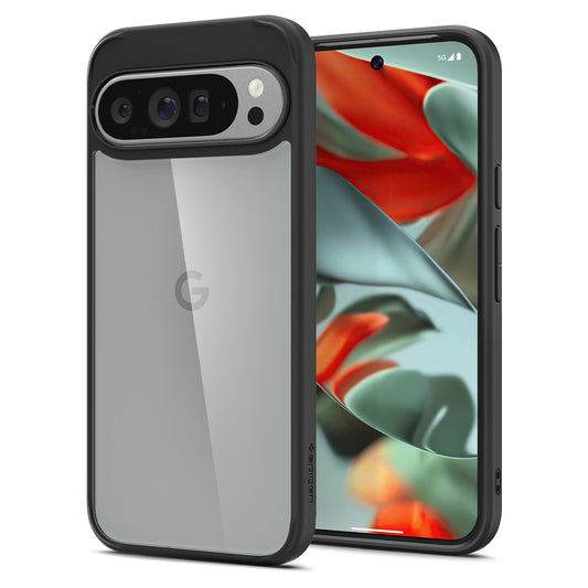 Skyddsfodral för Google Pixel 9 Pro XL, Spigen, Ultra Hybrid, Mattsvart ACS07724