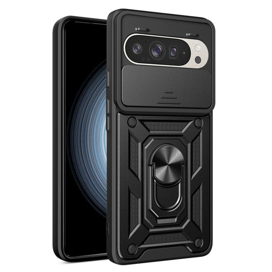 Fodral för Google Pixel 9 / 9 Pro, Techsuit, CamShield, Svart
