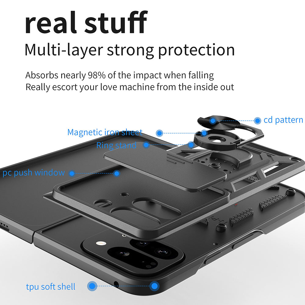 Fodral för Google Pixel 9 Pro Fold, Techsuit, CamShield, Grön