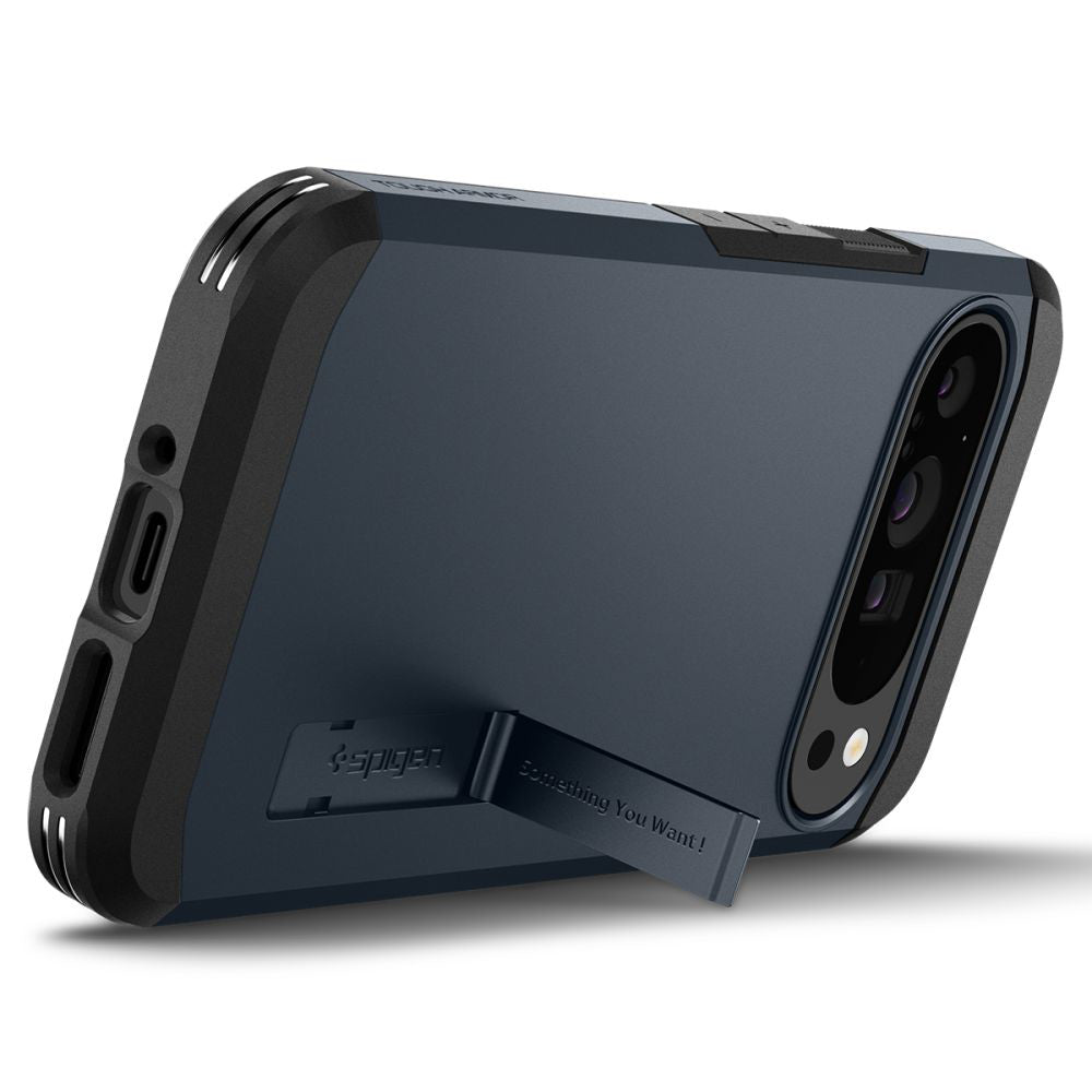 Skyddsfodral för Google Pixel 9 Pro XL, Spigen, Tough Armor, Blå