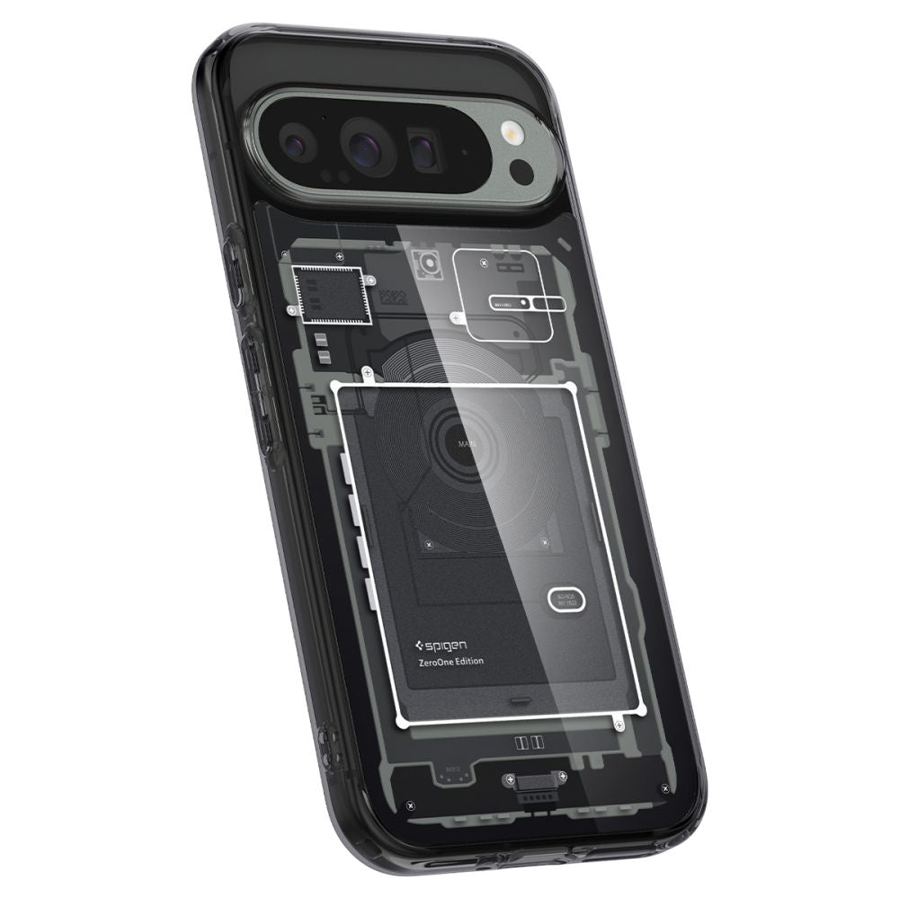 Fodral för Google Pixel 9 Pro XL, Spigen, Ultra Hybrid Zero One, Svart ACS07722