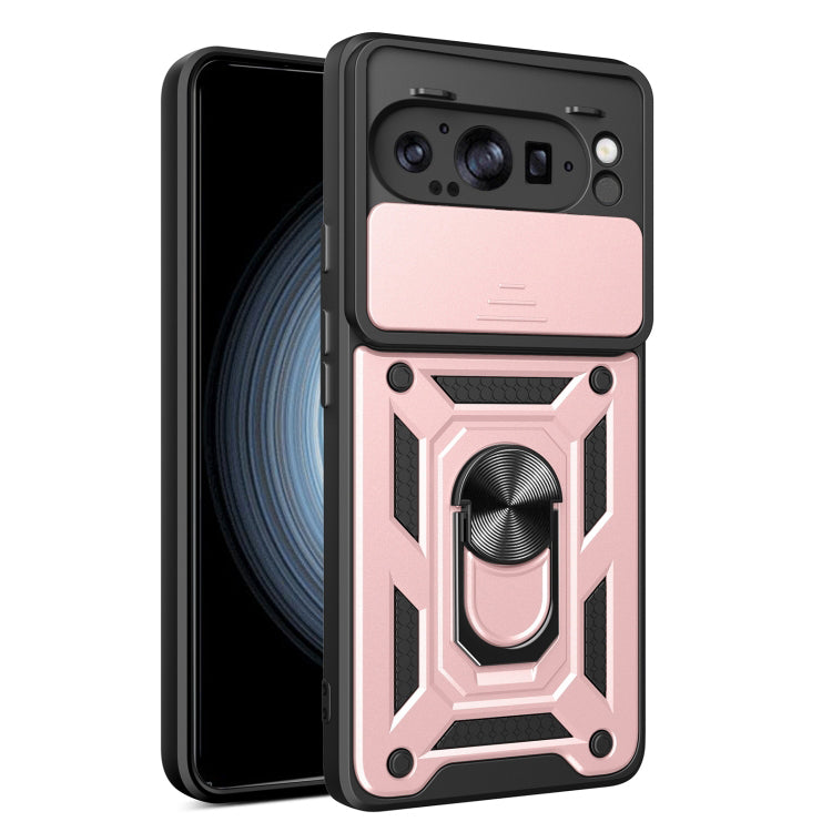 Fodral för Google Pixel 9 Pro XL, Techsuit, CamShield, Rosa