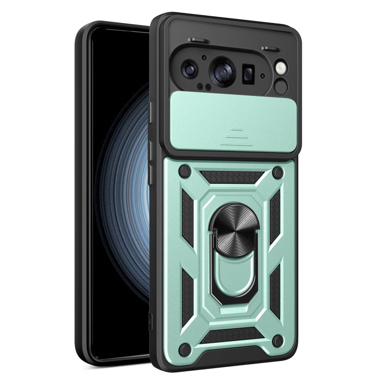 Fodral för Google Pixel 9 Pro XL, Techsuit, CamShield, Grön