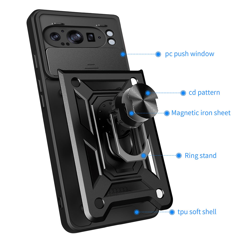 Fodral för Google Pixel 9 Pro XL, Techsuit, CamShield, Grön