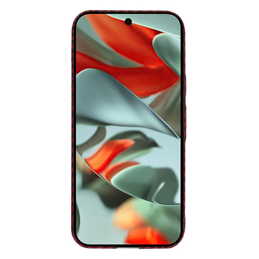 Fodral för Google Pixel 9 Pro XL, Techsuit, Carbonite FiberShell, Röd