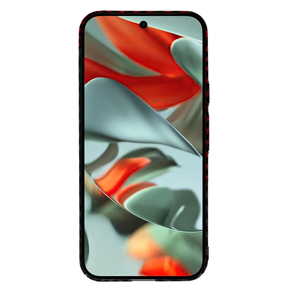 Fodral för Google Pixel 9 Pro XL, Techsuit, Carbonite FiberShell, Svart Röd