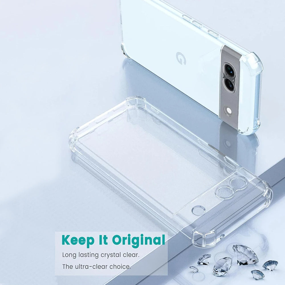 Fodral för Google Pixel 9, Techsuit, Stötsäker Klar, Transparent