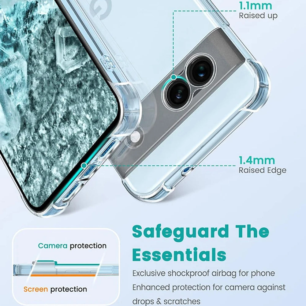 Fodral för Google Pixel 9, Techsuit, Stötsäker Klar, Transparent